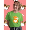 thumbnail image 2 of Fluffy Corgi Booty T-Shirt Women -Image by Shutterstock, Female 5X-Large, 2 of 4