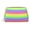 Silver, variant on Travel Makeup Bag Pastel Rainbow Striped Cosmetic Bag for Women, Waterproof Portable Pouch Toiletry Bag Pattern Make up Bag Gold