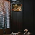 thumbnail image 4 of Drum Lamp Shade for Table Lamps Bamboo Lamp Shade Drum Lampshade European Style 12" Top x 12" Bottom x 8" High for Home Decor Bedroom Cafe Style B, 4 of 6