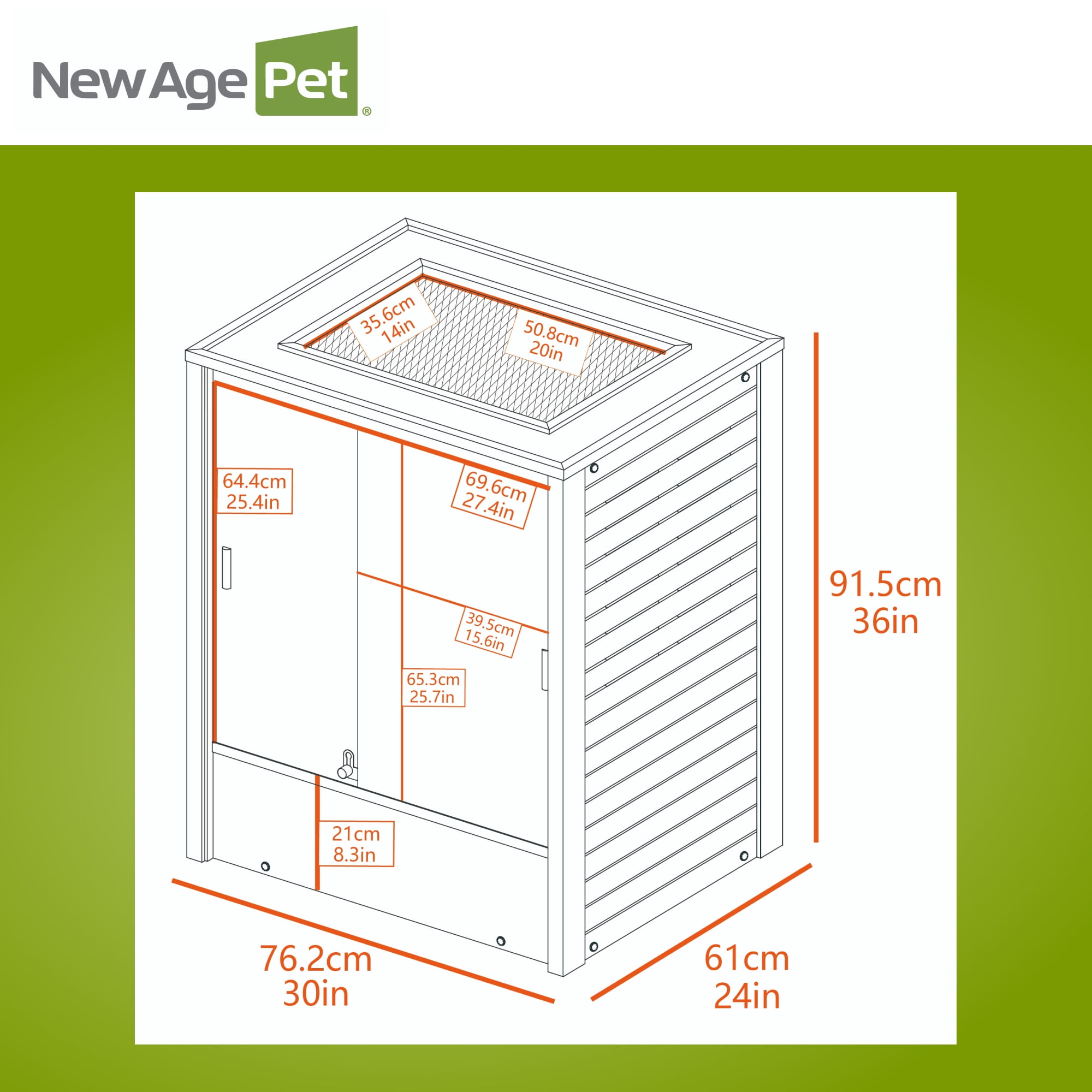 New Age Pet® ECOFLEX® Vertical Reptile Terrarium, Tall Climber