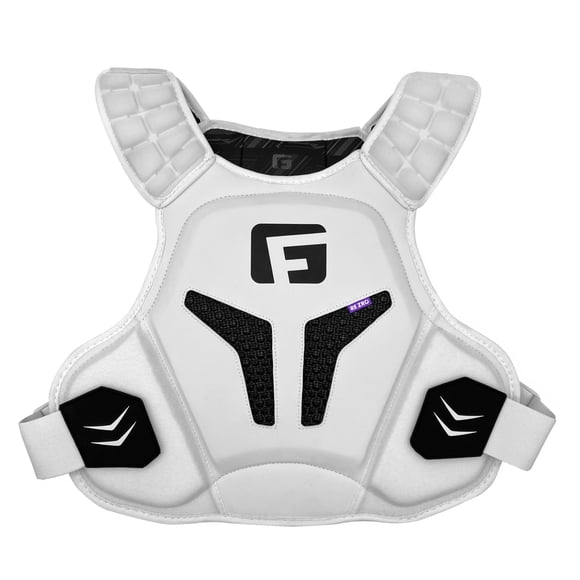 Delineador de hombro de lacrosse G-Form GFX800 blanco para adultos, tamaño grande
