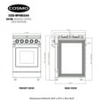 thumbnail image 4 of 24 in. Haven Collection 3.73 cu. ft. 4 Burner Gas Range in Stainless Steel, 4 of 15