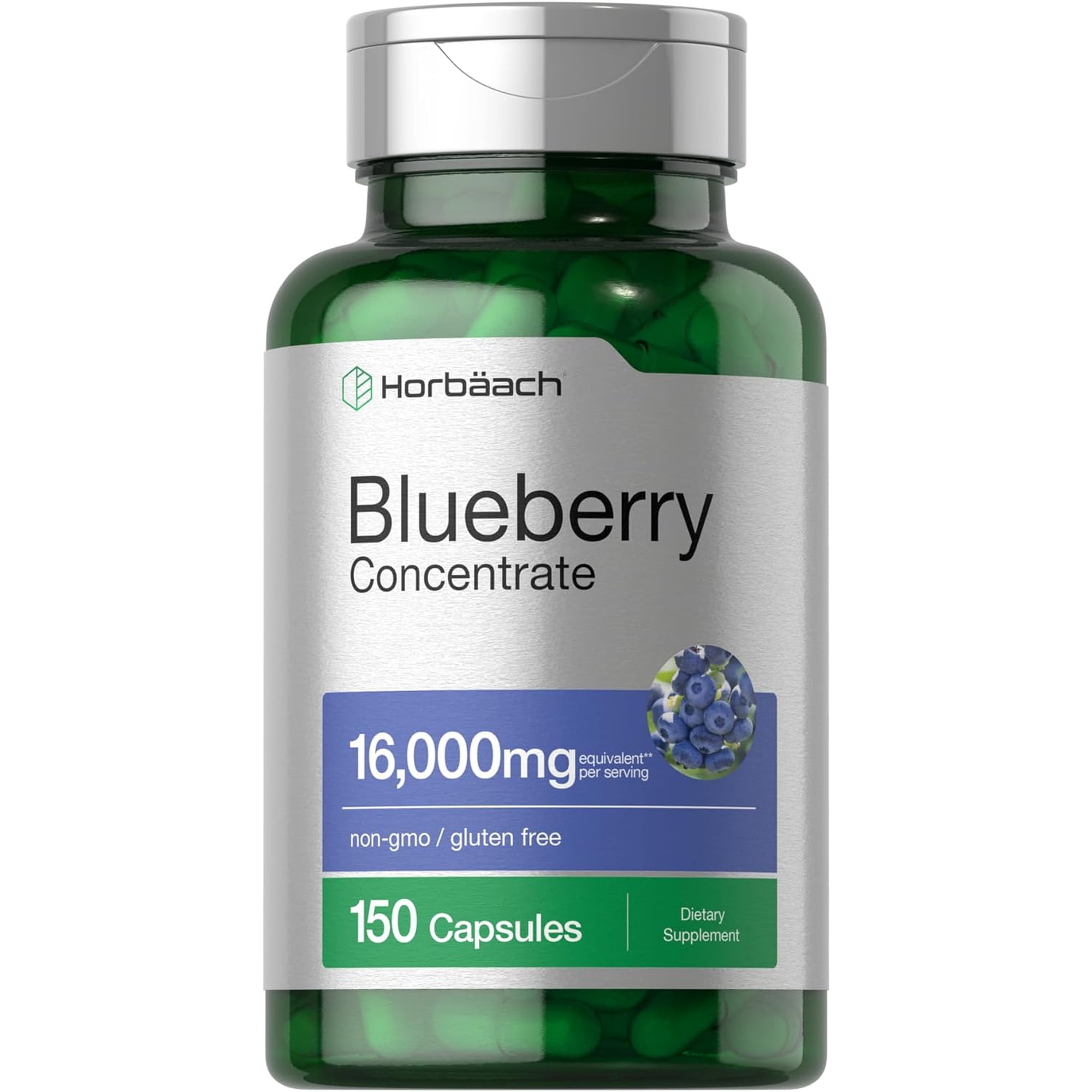 Blueberry Extract 16000mg | 150 Capsules | by Horbaach
