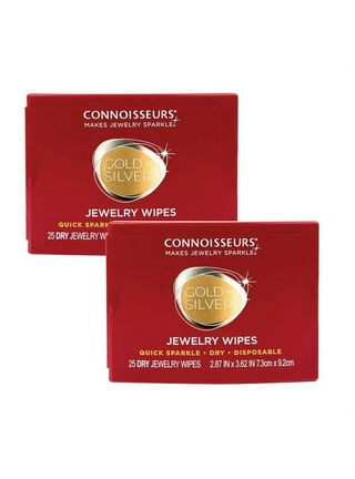 Connoisseurs Jewelers Jewelry Cleaning Cleaner Wipes Two Containers of 25