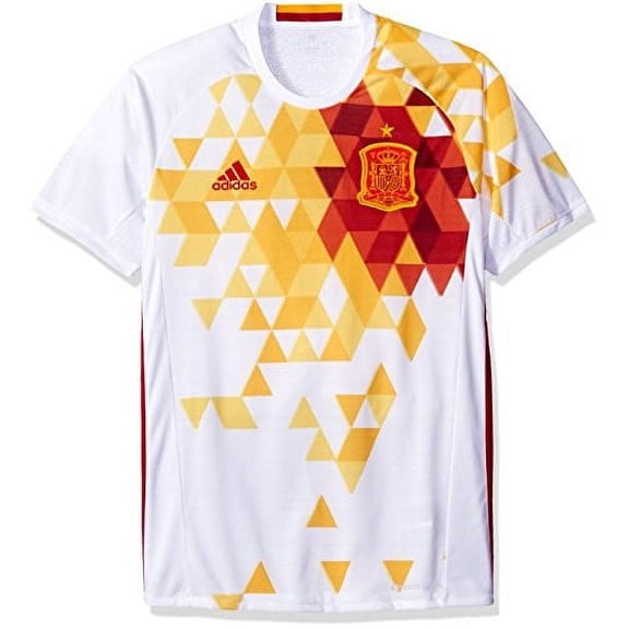 Men's adidas White/Red Spain 2016/17 Away Soccer Jersey