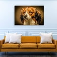 thumbnail image 2 of wall26 - Dogs Breeds Canvas Wall Art - A Purebred Kooikerhondje Dog - Gallery Wrap Modern Home Art | Ready to Hang - 16x24 inches, 2 of 3