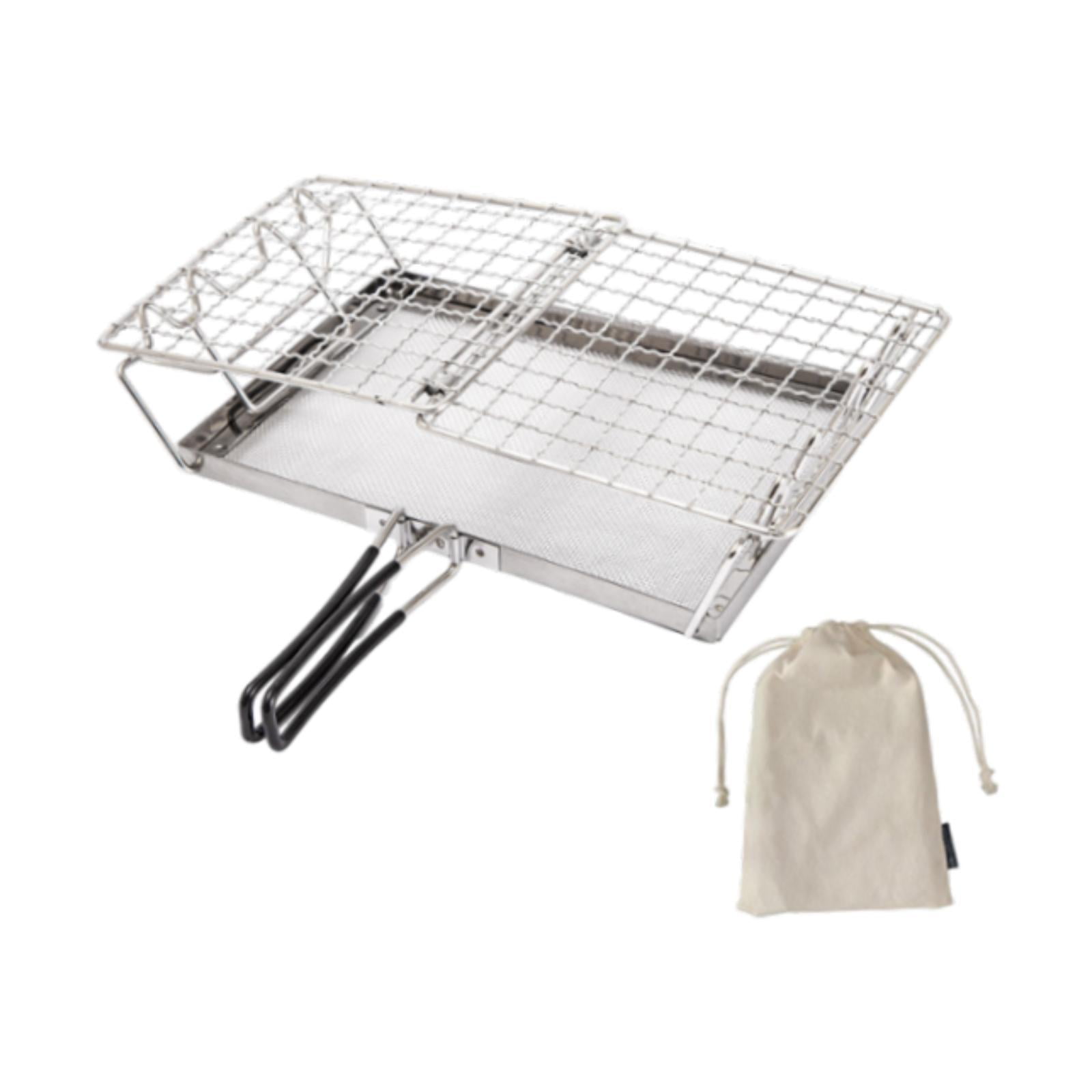 Wswqop Camp Stove Toaster Bread Toaster Portable Foldable Camping Toaster Firepit Grill