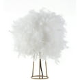 thumbnail image 2 of JONATHAN Y Stork 16" Feather Metal LED Table Lamp, White/Gold, JYL9051A, 2 of 6