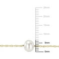 thumbnail image 2 of Everly Women's 5.5mm Freshwater Cultured Pearl 10k Yellow Gold Necklace -17", 2 of 4