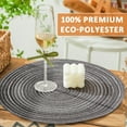 thumbnail image 3 of Tickjoy 15 in Round Placemats Set of 4, Washable Woven Placemats for Kitchen Dining Table, Grey Table Placemats, 3 of 6