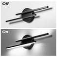 thumbnail image 5 of Temgin LED Bathroom Vanity Light 9W 16Inch Black Mirror Lighting Fixture Wall Lights Indoor Modern Cool White 6000K, 5 of 7