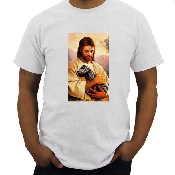 Camiseta de algodón para hombre camisa de marca de verano Jesús Raptor Jesús raptor tendencia moda Unisex