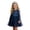 D-Dark Blue, variant on Rhuody Spring Dresses For Girls Long Sleeve Party Dress With Star Sequins And Mesh Skirt Round Neck Formal Outfit Relax Fit Wear Blue 3-4 Years