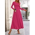 thumbnail image 4 of Vestido PRETTYGARDEN XL Conjunto de Top Corto y Falda de Punto Acanalado de Manga Larga, 4 of 7