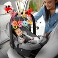 thumbnail image 4 of Cute Car Seat Toys for Babies 0-6 Months, Stroller Toys with Crinkle, Teether, Music Box, Rattle, BB Squeaker for 0 3 6 9 12 Months Babies Infant Boys Girls Gifts, 4 of 6