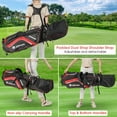 thumbnail image 6 of Gymax Golf Stand Bag Golf Club Bag w/ 14 Way Top Dividers & 6 Pockets & Carrying Handles Red, 6 of 7