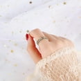 thumbnail image 2 of Stainless Steel Spinner Ring Luminous Glow Moon and Star Fidget Stress Relief Anxiety Rings for Women Men Size 5-12, 2 of 4