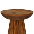 thumbnail image 2 of Mesa auxiliar Accent Benzara Ureo redonda de madera de mango 36 x 36 x 46 cm, 2 of 4