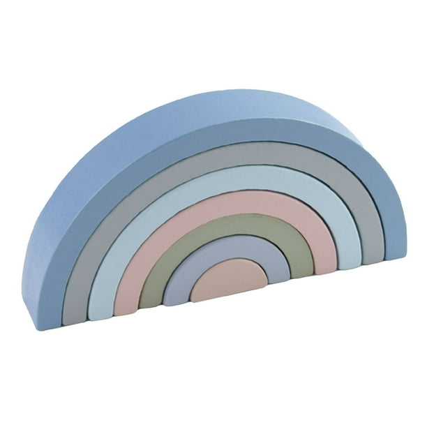 Bloques Apilables De Con Forma De , Juguete Educativo Colorido Para Niños Pequeños, Juguete Apilable De Con Forma De , Juego De , Bloques Apilables De Colores Brillantes,