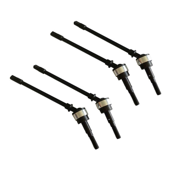 2Pair Stainless Steel Cvd Drive Shaft Front Axle Rc Parts for Axial Scx10 Crawler Rc Car Silver,4*Front Universal Shafts,Silver