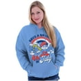 thumbnail image 4 of Retro Smurfs Cartoon 4th of July Unisex Plus Size Hoodie Brisco Brands 3X, 4 of 5