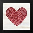 thumbnail image 2 of McKenna, Kathleen Parr 12x12 Black Modern Framed Museum Art Print Titled - Rustic Valentine Heart III, 2 of 5