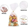 thumbnail image 2 of CCINEE 120Pcs Christmas Snowflake Treat Bag with Twist Ties Transparent for Candy Cookie Packing, 2 of 6