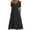 Black, variant on Tumotour Summer Dress For Women Round-Neck Short Sleeve Casual Dresses With Pockets Tiered Flowy Beach Dress