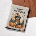 thumbnail image 5 of Happy Halloween Bernese Mountain Dog Witches Hat Pumpkin Carving Travel Passport Wallet Berner Lover Gifts PU Leather Passport Holder Cover - 02019, 5 of 5
