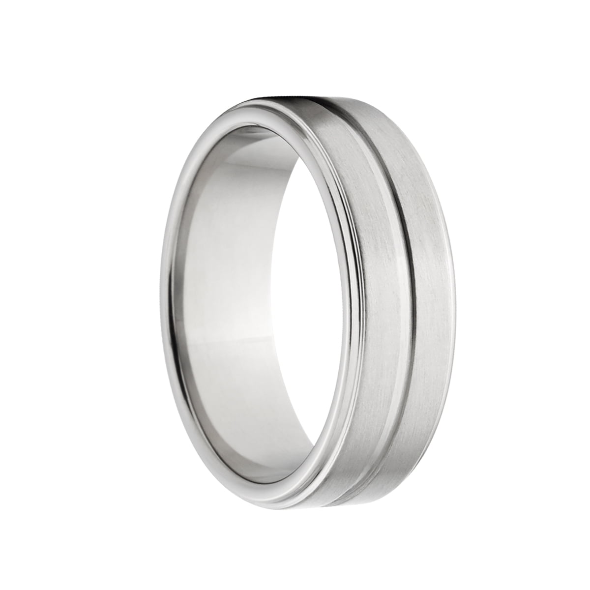 Custom Finish 7mm Stainless Steel Ring