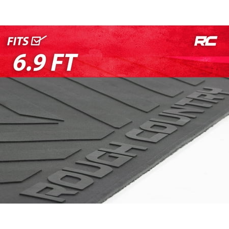 Rough Country Rubber Bed Mat Fits 2017 2020 Super Duty F250 F350
