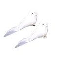 thumbnail image 2 of 2 piezas de plumas blancas, palomas de espuma artificiales, amantes de las palomas de la paz, pájaros, decoración del hogar Likrtyny Para estrenar, 2 of 9