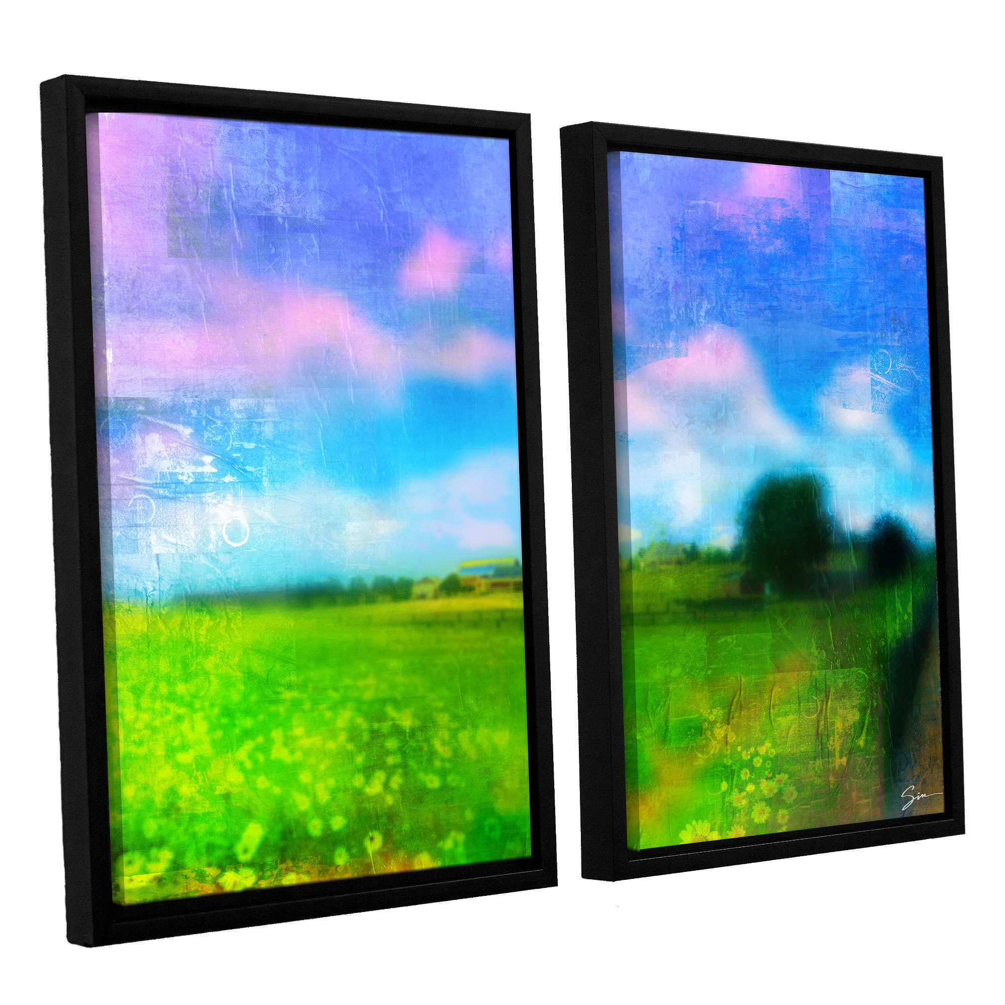 ArtWall Greg Simanson "Homeland" 2-Piece Floater Framed Canvas Set