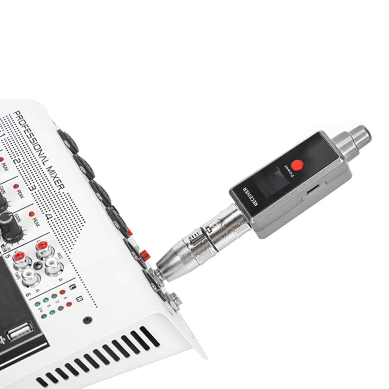 Wireless Microphone System 2.4GHz Wireless XLR Transmitter & Receiver for Dynamic Microphone Audio Mixer PA System