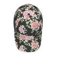 thumbnail image 4 of Daiia Rose Flowers print Baseball Cap Men Women Golf Dad Hat Adjustable Original Classic Low Profile Hat Unconstructed Plain Cap, 4 of 9