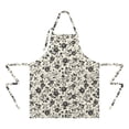 thumbnail image 2 of Pioneer Flower Floral Print Pattern Apron for Women and Men, Cotton Linen Waterproof with Pockets, Adjustable, 33x27 Inch for Kitchen, Gardening, BBQ, Salon, 2 of 6