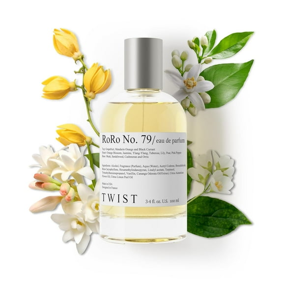 Twist Roro No. 79 Inspired by Ch. Gabrielle, Long Lasting Perfume For Women, Paraben Free, Vegan, Clean Ingredients, Fragrance - Spray 100 ml | 3.4 fl. oz.