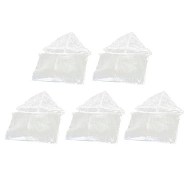 Gongxipen 5Pcs Disposable Raincoat Windproof Hooded Rain Poncho PE Raincoat Hoodie Outdoor Riding Raincoat Transparent