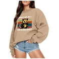 thumbnail image 2 of TINZ Chandails Imprimés Automne et Hiver pour Femmes Haut Usé Chandails Graphiques pour Femmes T-Shirt Coloré, 2 of 4