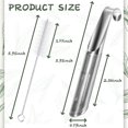 thumbnail image 4 of GFDYREE 2 Pack Tea Infuser and 2 Brush, Stainless Steel Tea Infuser Stick Pipe Tea Infuser for Loose Tea Leaf, Tea Leaf Infuser Food Grade Fine Mesh Tea Filter, 4 of 7