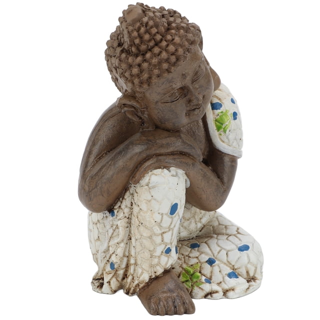 Zen Statue Resin Material Easy Cleaning Relaxing Waterproof Sleeping Buddha Decorations for Home