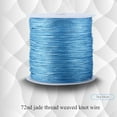 thumbnail image 1 of 100M x 0.8mm Nylon Chinese Knot Cord Rattail Macrame Shamballa Thread String Sky Blue, 1 of 5