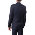 thumbnail image 4 of Mens Extra Slim Fit Solid Navy Blue Two Button Wool Suit, 4 of 4