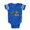Royal Blue, variant on CafePress - 2Pugs16x9 - Cute Infant Baby Football Bodysuit