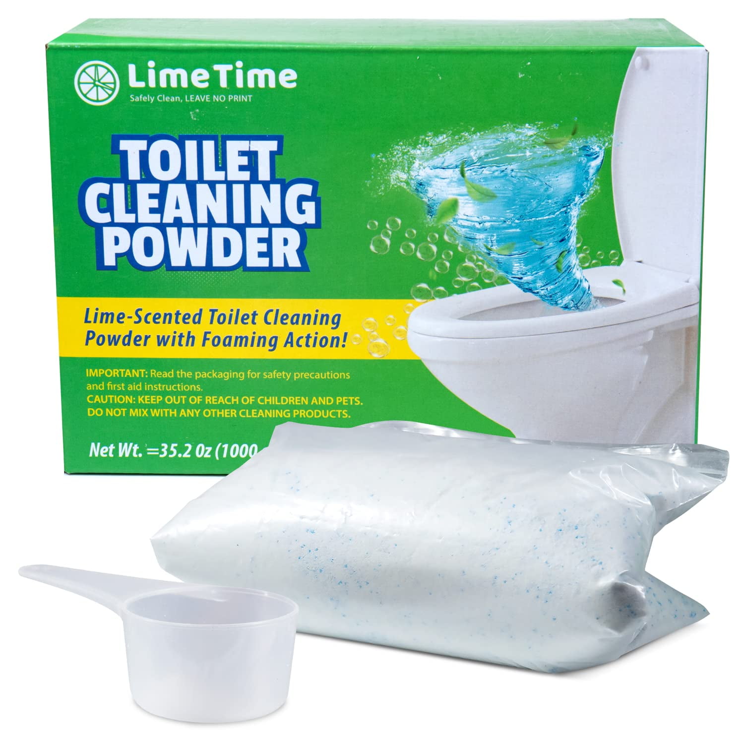 LimeTime Toilet Cleaning Powder Powder Toilet Cleaner Removes Stains
