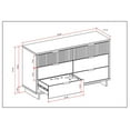 thumbnail image 4 of 3-Piece Granville Chest Dresser & Nightstand Set from Solid Wood in Black, 4 of 18