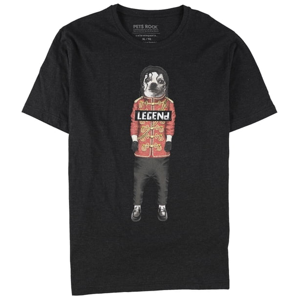 Elevenparis Hombre Pop Dog Graphic T-Shirt negro S