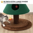 thumbnail image 2 of Dextrus60-inch Cat Tree,Tall Cat Tower Furniture with 2 Large Condos,  5ft Christmas Tree Party Decoration with Cat House and Beds, 2 of 7