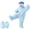 A#03-Blue, variant on Silly Big Mouth Monster Onesie, Cozy Plush Homewear with Shoes, 2 Years-2XL