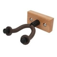 thumbnail image 3 of Guitar Hook Wall Mount Holder Punch Free Metal Beech Universal Display Stand for Violin Ukulele, 3 of 14